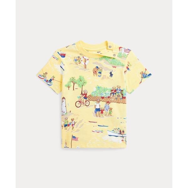 ベビー)ドッグプリント コットン ジャージー Tシャツ | ポロ