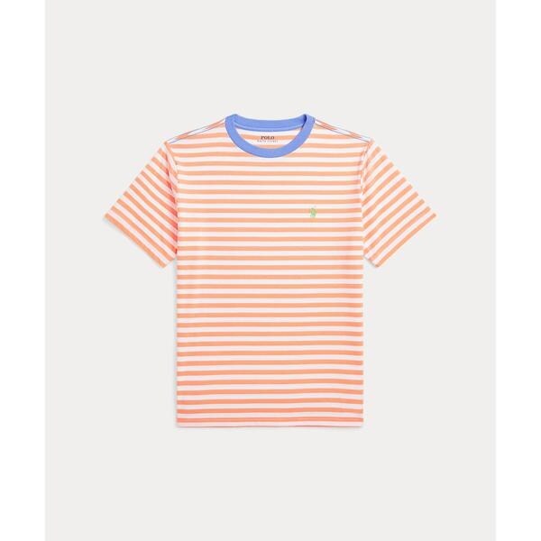 (取寄) ラルフローレン キッズ ボーイズ ストライプド ワッフル コットン ロング Polo ボーイズ 8才～20才)ストライプド ワッフル コットン ロング