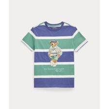 (ボーイズ 8才～20才)Polo ベア ストライプド コットン ジャージー Tシャツ