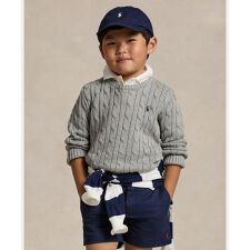 (ボーイズ 2才～7才)ケーブルニット コットン セーター