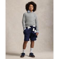 (ボーイズ 8才～20才)ケーブルニット コットン セーター
