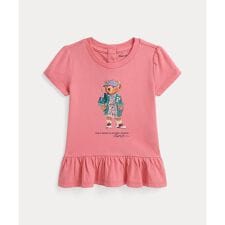 (ベビー)Polo ベア コットン ジャージー ペプラム Tシャツ