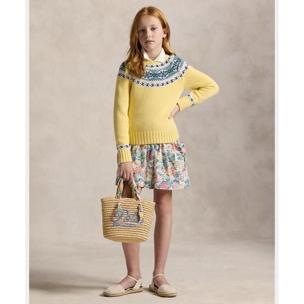 【Polo Ralph Lauren】フローラルコットンミディスカート ガールズ 7才～16才)フローラル コットン スカート | ポロ