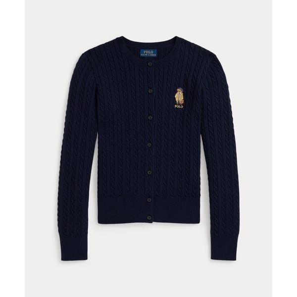 POLO by Ralph Lauren ミニケーブル カーディガン ブルー POLO R.LAUREN] カーディガン ケーブルニット 23SS ブルー (POLO