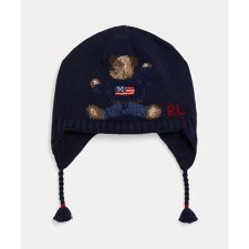 ポロ ラルフ ローレン(POLO RALPH LAUREN)の(ベビー)Polo ベア コットン イヤーフラップ ハット