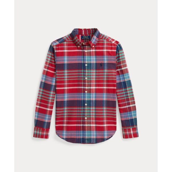 ラルフローレン8y美品 ボーイズ 8才～20才)Polo ベア チェック オックスフォード