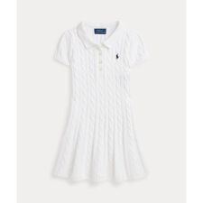 (ガールズ 2才～6才)ケーブルニット コットン Polo セーター ドレス