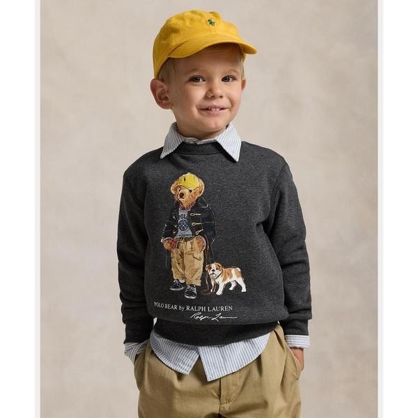 ラルフローレン　Polo ベア フリース スウェットシャツ　赤　2才-90 ボーイズ 2才～7才)Polo ベア フリース スウェットシャツ