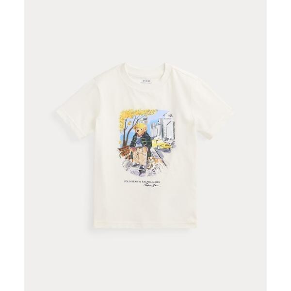 【激かわ】ポロベアTシャツ　ホワイト　ピクニックベア 激かわ】ポロベアTシャツ ホワイト ピクニックベア