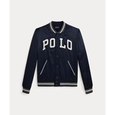 (ボーイズ 8才～20才)ロゴ サテン ベースボール ジャケット