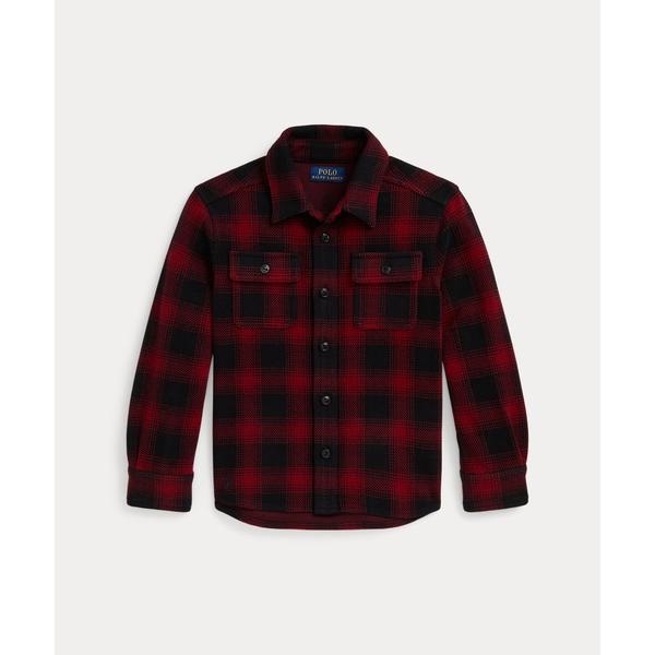 ガールズ 7才～16才)チェック ウール フーデッド ポンチョ | ポロ