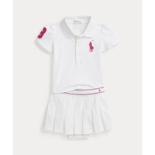 (ベビー)Big Pony メッシュ ポロシャツ & スコート セット