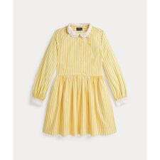 (ガールズ 7才～16才)ストライプド コットン ポプリン シャツドレス