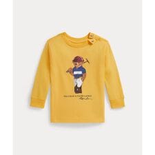 (ベビー)Polo ベア コットン ロングスリーブ Tシャツ