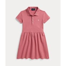 (ガールズ 2才～6才)ストレッチ メッシュ ポロ ドレス