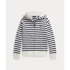 (ボーイズ 8才～20才)Polo ベア ストライプド フリース フーディ