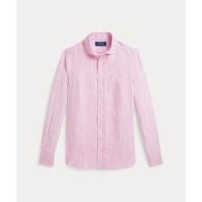 (ボーイズ 8才～20才)ストライプド リネン シャツ