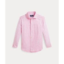 (ボーイズ 2才～7才)ストライプド リネン シャツ