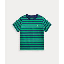 (ボーイズ 2才～7才)ストライプド コットン ジャージー Tシャツ