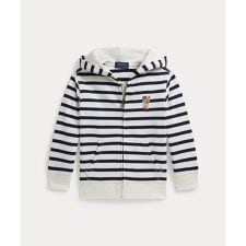 (ボーイズ 2才～7才)Polo ベア ストライプド フリース フーディ