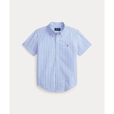 (ボーイズ 2才～7才)ストライプド コットン シアサッカー シャツ