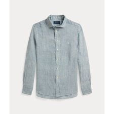(ボーイズ 8才～20才)ストライプド リネン シャツ