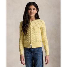 (ガールズ 7才～16才)メタリック ケーブルニット カーディガン