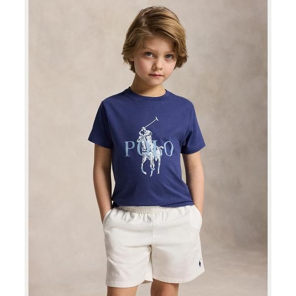 [�}���C](�{�[�C�Y 2�ˁ`7��)Big Pony �R�b�g�� �W���[�W�[ T�V���c/�|�� �����t ���[�����iPOLO RALPH LAUREN�j 410�l�C�r�[