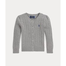 (ガールズ 2才～6才)ミニ ケーブル コットン カーディガン