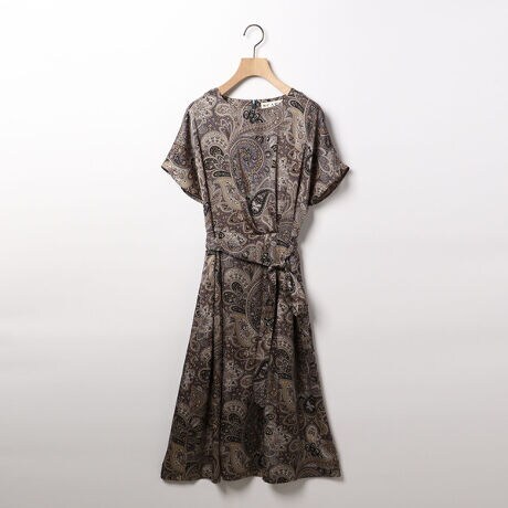 サテンペーズリープリントワンピース スキャパ Scapa ファッション通販 マルイウェブチャネル Ca000 535 58 01