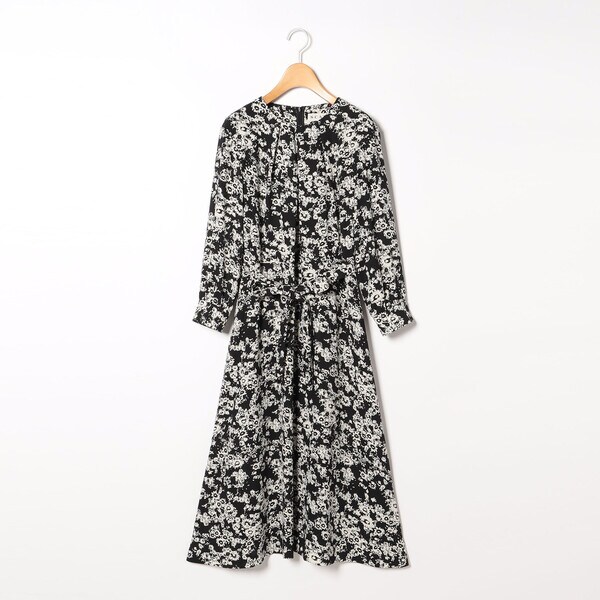 【美品】 SCAPA スキャパ シック フラワープリントワンピース 38 現行 72_1_72253110621_detail_05.jpg