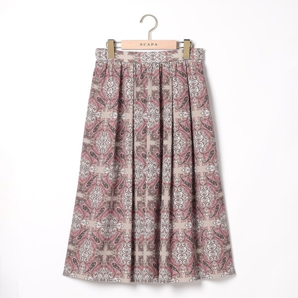 【未使用級】SCAPA リバティプリント パッチワーク スカート SCAPA / スキャパ リバティプリントパッチワークスカート