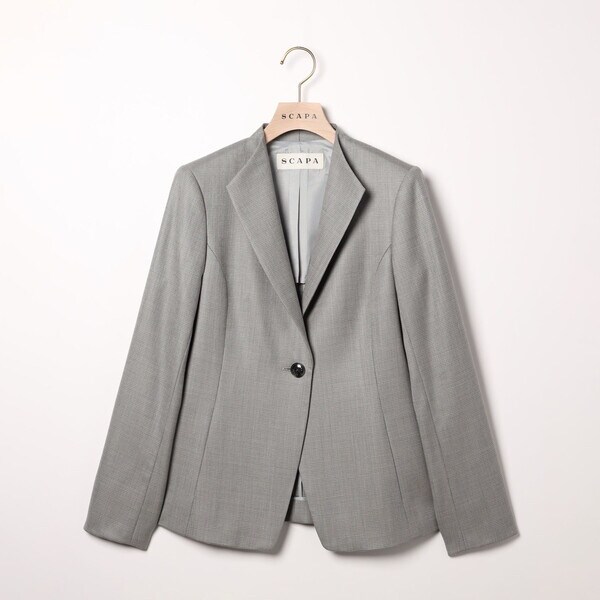【美品】SCAPA スキャパ　セットアップ　　グレー　ブラック　高級スーツ SCAPA - 【美品】SCAPA スキャパ セットアップ グレー ブラック