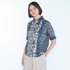 Liberty Printパッチワーク2ブラウス