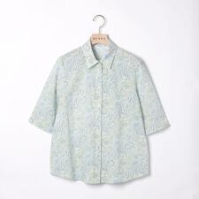 Liberty Printウェーブシャツ衿ラウス