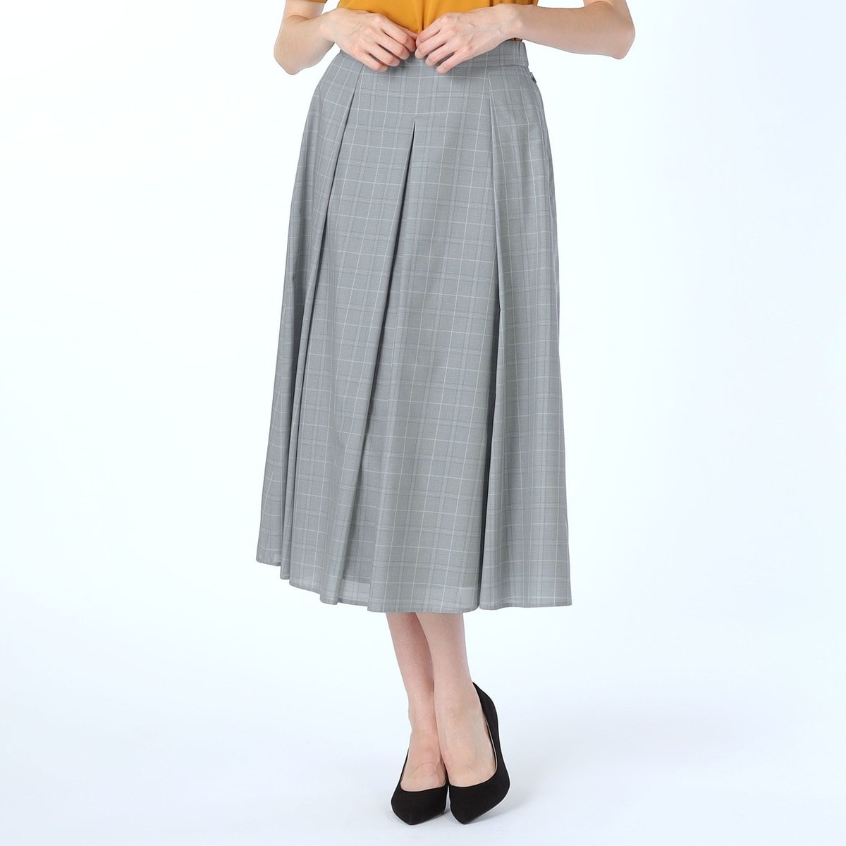 チェック プリーテッド ミディ スカート | ポロ ラルフ ローレン