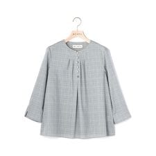 ライトグレンチェックブラウス