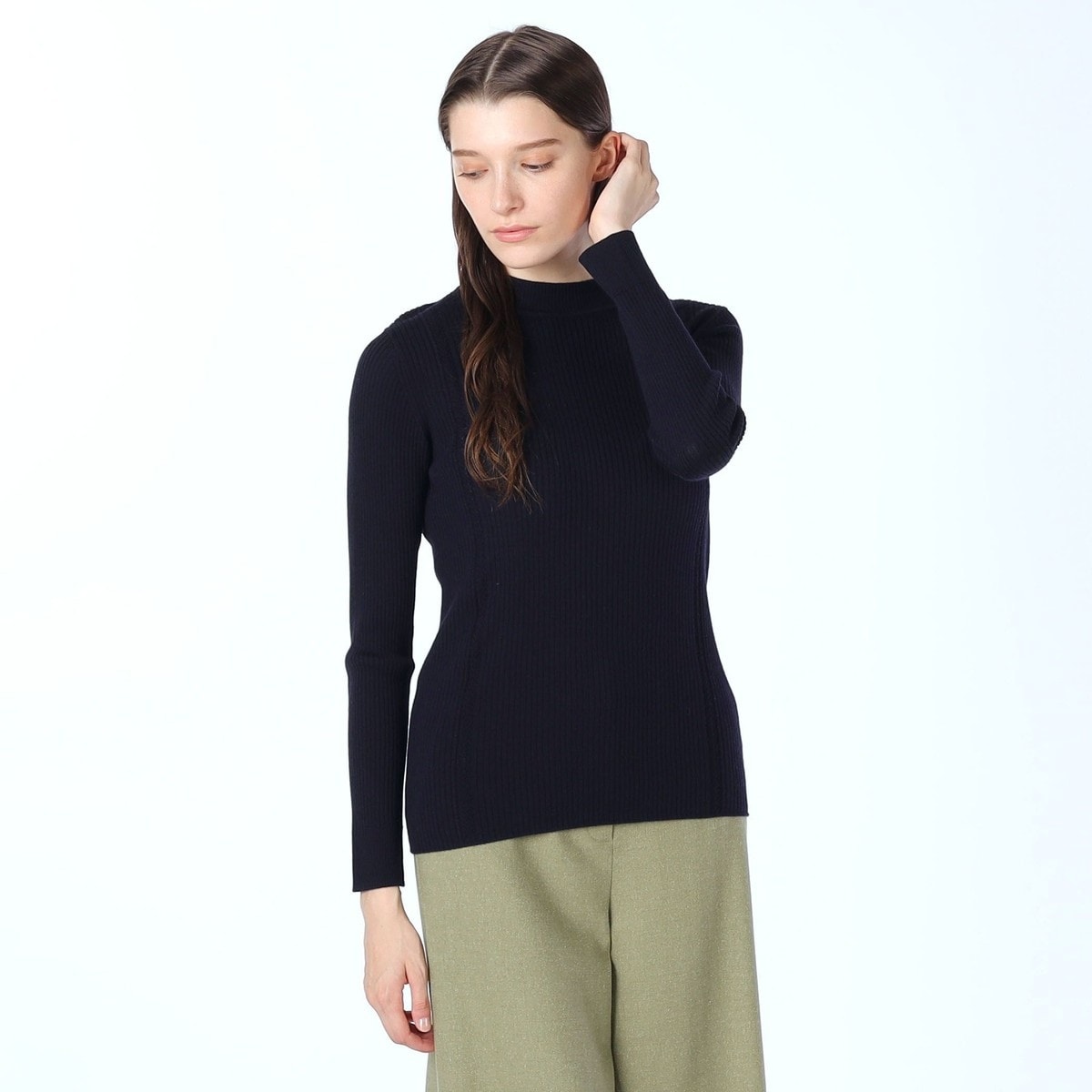 スキャパ（SCAPA）/カシウールリブプルオーバーニット カシウールリブプルオーバーニット | スキャパ(SCAPA) | マルイウェブ