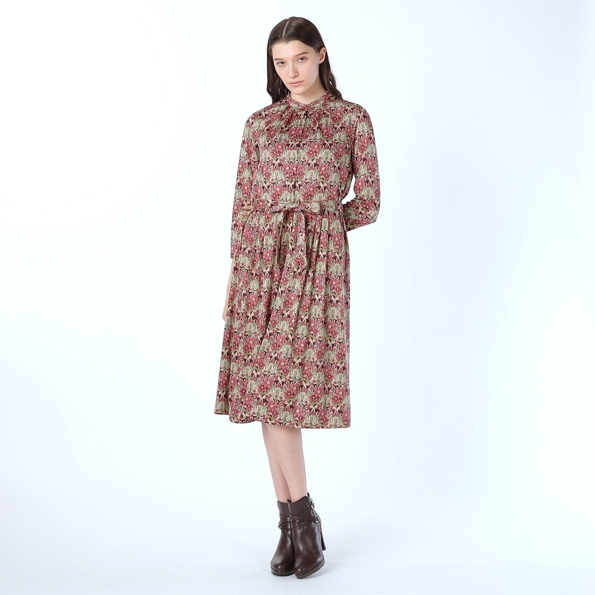 Liberty Printモノフラワーワンピース | スキャパ
