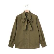 コットンポプリンブラウス