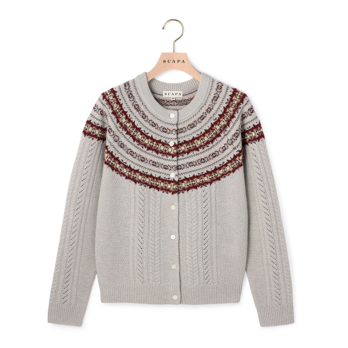 WEB限定】フェアイルケーブルニットカーディガン | スキャパ(SCAPA