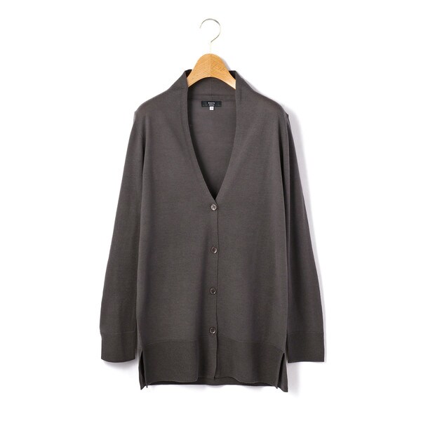 KEITH / キース ウオッシャブルリネン ロングニットカーディガン セール】 ウオッシャブルリネン ロングニットカーディガン