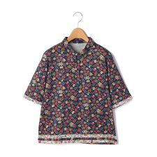 Edenham Border Liberty Print Polo Collar Cut&Sewn