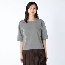 千鳥ジャージーカットソー