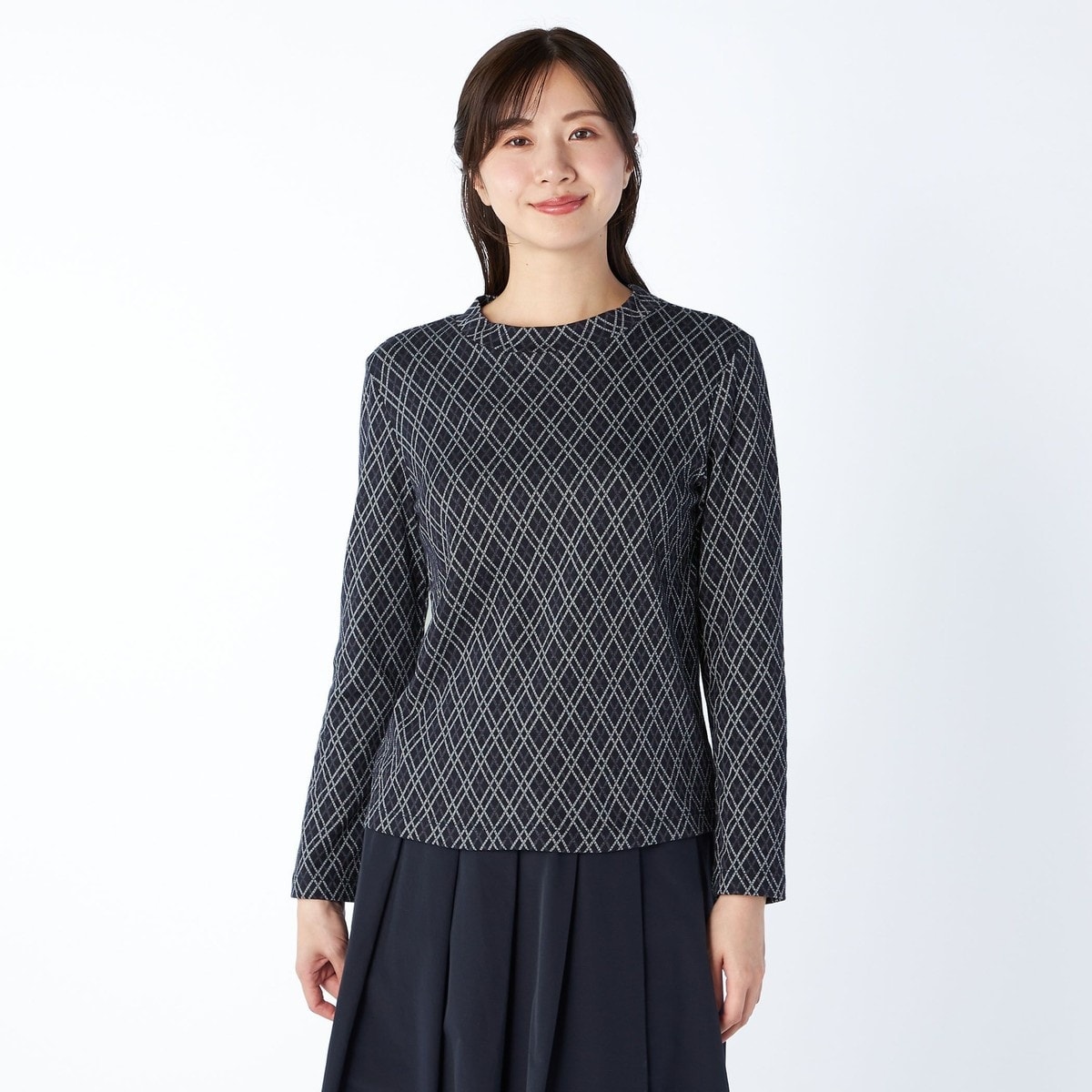 キース（KEITH）/ダイヤパターンカットソースタンドカラー ダイヤパターンカットソースタンドカラー | キース(KEITH) | マルイ