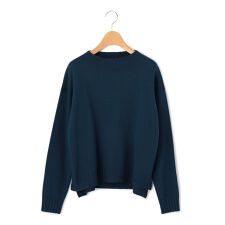 ウールブレンドニットプルオーバー