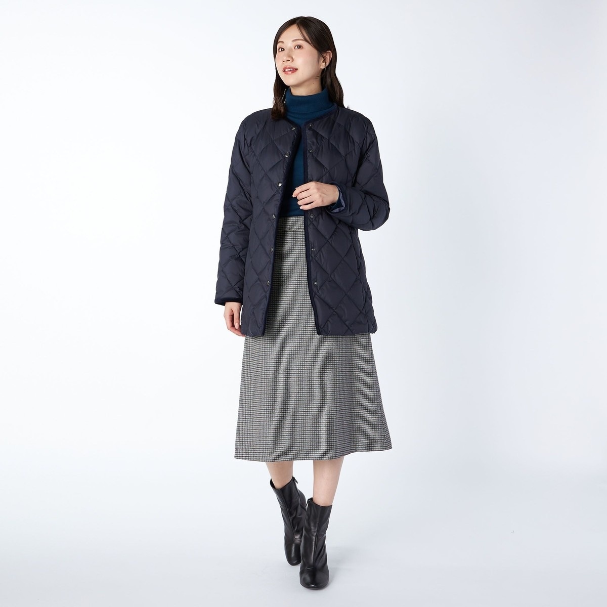 リバーオープンカラーミドル丈コート | スピック＆スパン(Spick and