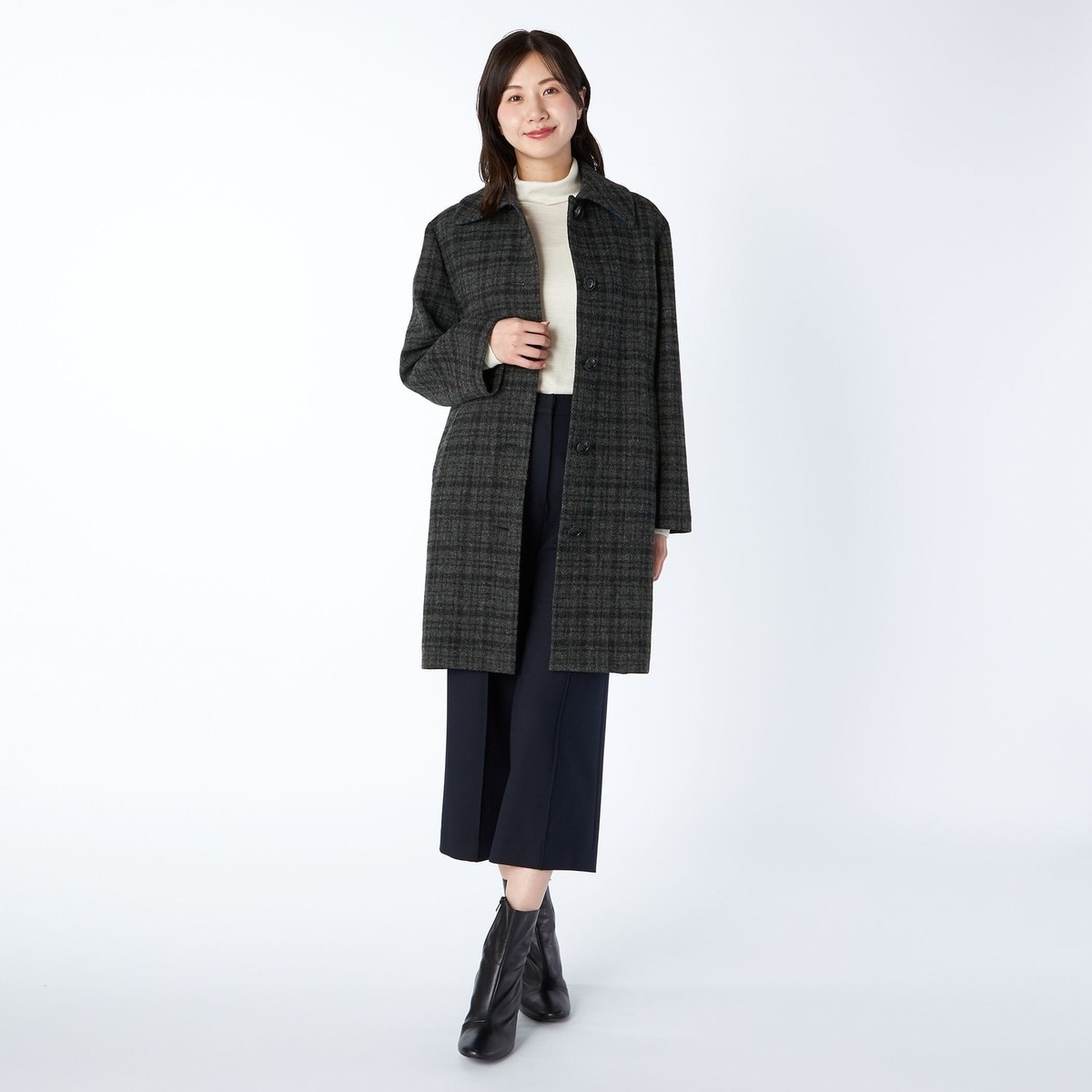 KEITH(キース)ハリスツイードのコート 中古・古着通販】Harris Tweed (ハリスツイード) ツイードコート