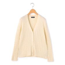 ケーブルニットカーディガン
