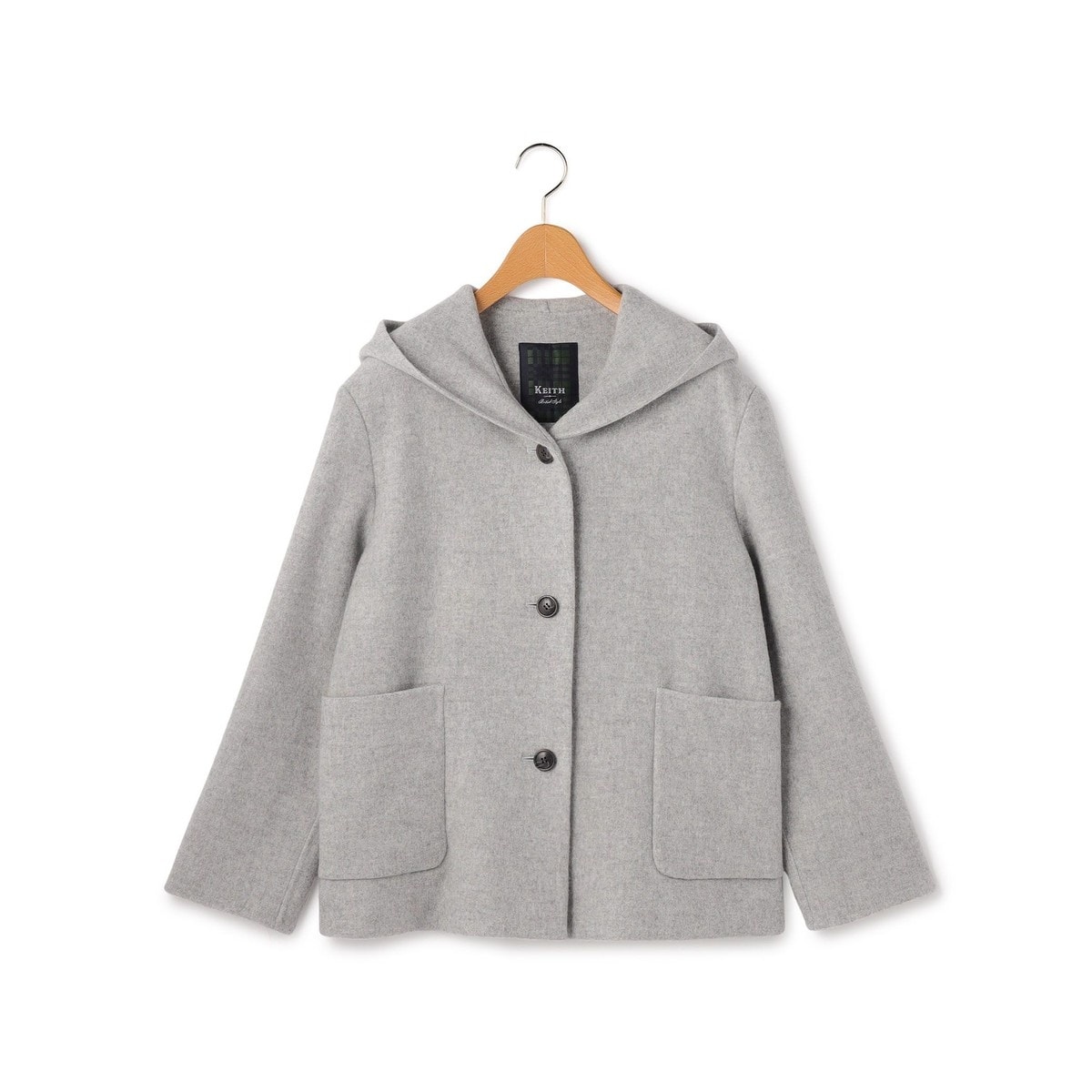 リバーオープンカラーミドル丈コート | スピック＆スパン(Spick and